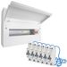 Elucian 13 Way 100A Main Switch & SPD Consumer Unit with RCBOs