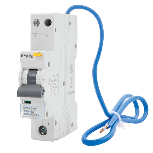 Elucian Type A Bi-Directional C Curve RCBO 40A CU1RCBOD40C