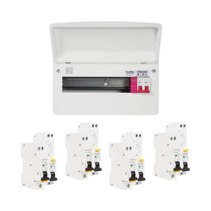 FuseBox 11 Way 100A Main Switch Consumer Unit with SPD and RCBO's