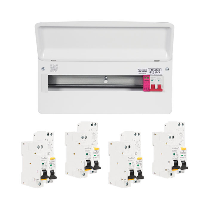 FuseBox 15 Way 100A Main Switch Consumer Unit with SPD and RCBO's
