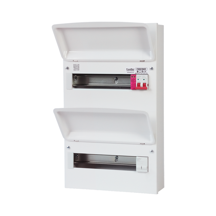 FuseBox 23 Way 100A Main Switch Double Bank Consumer Unit with SPD and RCBO's