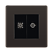 Front view of BG Nexus Screwless Black Nickel TV & Satellite Socket FBN65B