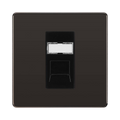 BG Nexus Screwless Black Nickel RJ45 Cat6 Data Outlet FBNRJ4516B