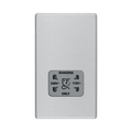 Front view of BG Nexus Screwless Brushed Steel Shaver Socket