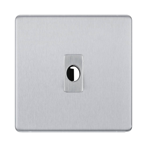 BG Nexus Screwless Brushed Steel Flex Outlet FBSFLEX