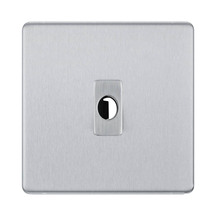 BG Nexus Screwless Brushed Steel Flex Outlet FBSFLEX