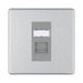 BG Nexus Screwless Brushed Steel RJ45 Cat6 Data Outlet FBSRJ4516G