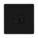 BG Flatplate Screwless Matt Black 2W & Emergency Key Switch FFB42EL