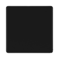 Front view of BG Flatplate Screwless Matt Black Single Blank Plate