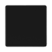 Front view of BG Flatplate Screwless Matt Black Single Blank Plate