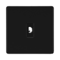 BG Flatplate Screwless Matt Black Flex Outlet FFBFLEX