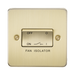 Knightsbridge Flat Plate Brushed Brass 10A 3 Pole Fan Isolator Switch FP1100BB - product view
