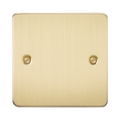 Knightsbridge Flat Plate Brushed Brass 1G Blanking Plate FP8350BB - product view