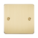 Knightsbridge Flat Plate Brushed Brass 1G Blanking Plate FP8350BB - product view