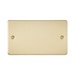Knightsbridge Flat Plate Brushed Brass 2G Blanking Plate FP8360BB - product view
