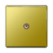 BG Screwless Polish Brass Coaxial Socket FPB60