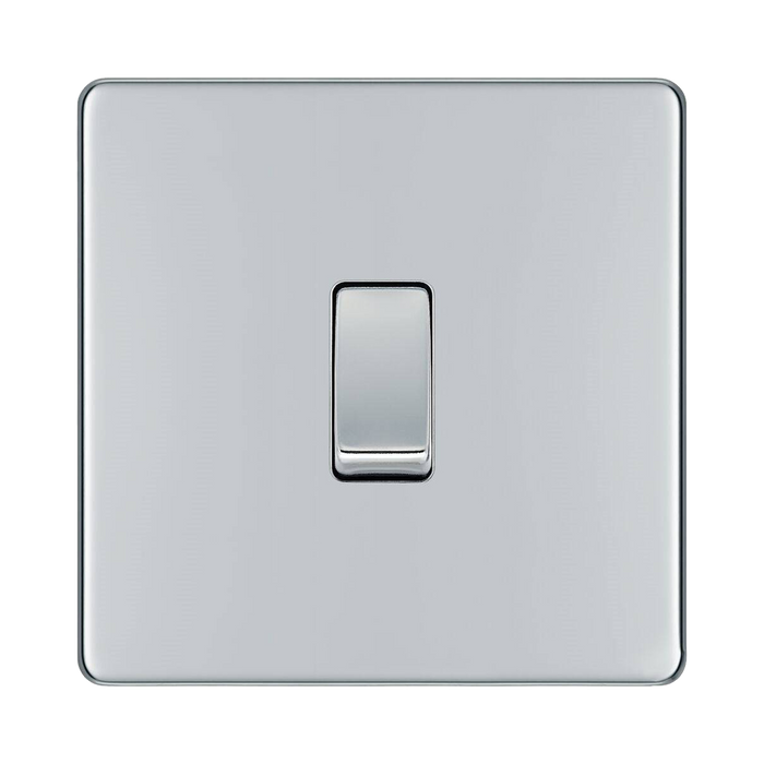 BG Nexus Screwless Polished Chrome 20A Double Pole Switch FPC30