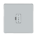 Front view of BG Nexus Screwless Polished Chrome 13A Unswitched Spur