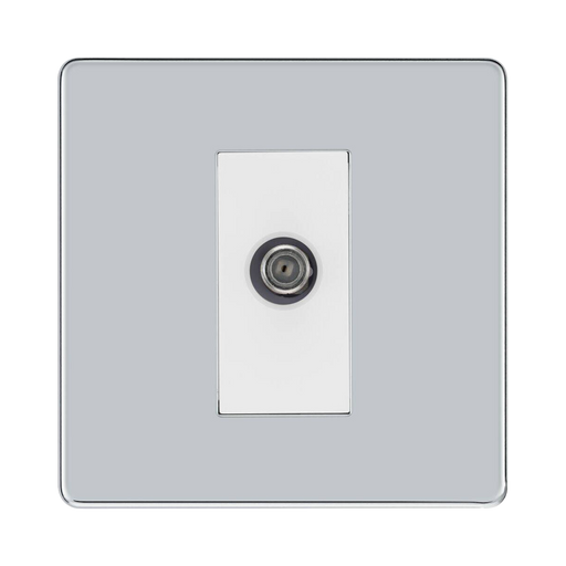 BG Nexus Screwless Polished Chrome Satellite Socket FPC64W