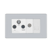 BG Nexus Screwless Polished Chrome Combination TV Socket FPC68W