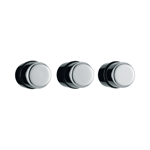 Front view of BG Nexus Screwless Polished Chrome 3G Dimmer Switch