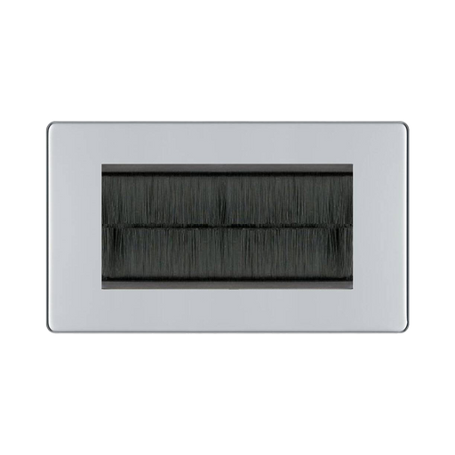 BG Nexus Screwless Polished Chrome 4G Cable Brush Outlet FPCEMR4BR
