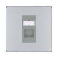 BG Nexus Screwless Polished Chrome RJ45 Cat6 Data Outlet FPCRJ4516G