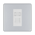 BG Nexus Screwless Polished Chrome RJ45 Cat5E Data Outlet FPCRJ451W