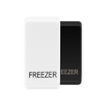 BG Evolve White freezer rocker cap colour range with Evolve White at the front