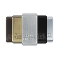 BG Grid Brushed Steel fridge freezer engraved rocker cap colour range with Brushed Steel at the front