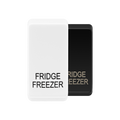 BG Evolve White fridge freezer rocker cap colour range with Evolve White at the front