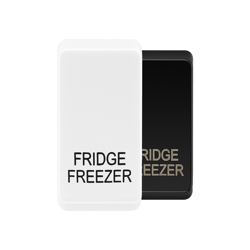 BG Evolve White fridge freezer rocker cap colour range with Evolve White at the front