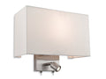 Firstlight Fargo 2 Light Wall Brushed Steel 4942BS