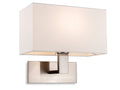 Firstlight Raffles Single Wall Light Brushed Steel 4939BSCR