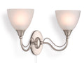 Firstlight Santana 2 Light Wall Satin Steel 8037SS