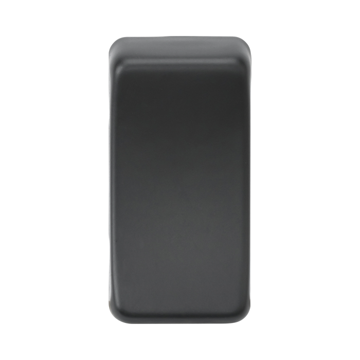Rectangular anthracite object on a white background