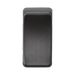 Rectangular smoked bronze object on a white background