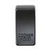 Black rectangular object with 'Cooker Hood' engraving on a white background