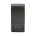 Smoked bronze rectangular object with 'Cooker Hood' engraving on a white background