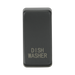 Rectangular anthracite plate with 'Dishwasher' engraving on a white background