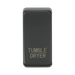 Anthracite toggle switch with 'TUMBLE DRYER' engraving on a white background