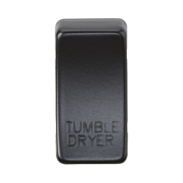 Black toggle switch with 'TUMBLE DRYER' engraving on a white background