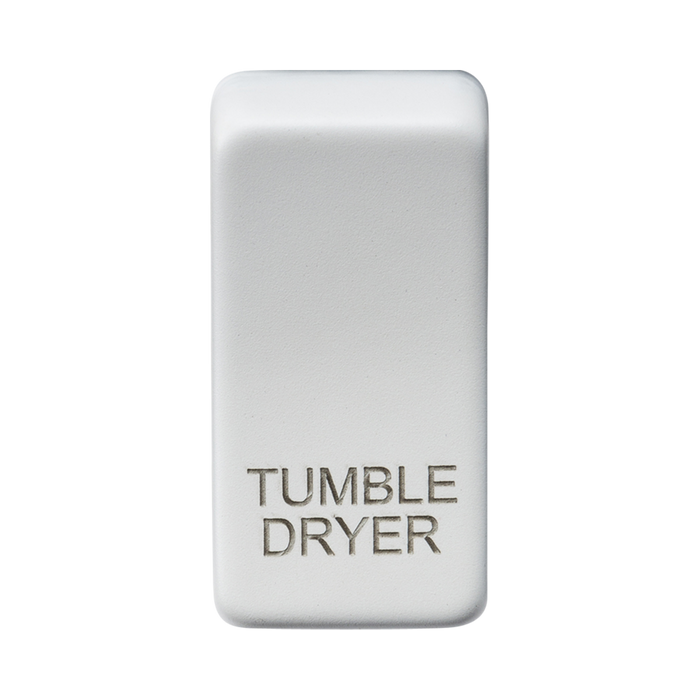 White toggle switch with 'TUMBLE DRYER' engraving on a white background