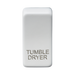 White toggle switch with 'TUMBLE DRYER' engraving on a white background