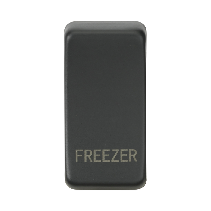 Anthracite-colored freezer indicator on a white background
