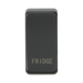 Anthracite rectangular object with 'FRIDGE' engraving on a white background