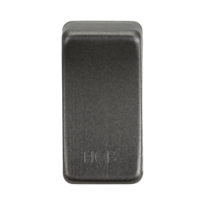 Smoked bronze rectangular object with 'HOB' branding on a white background