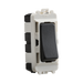 Light switch with anthracite rocker on a white background