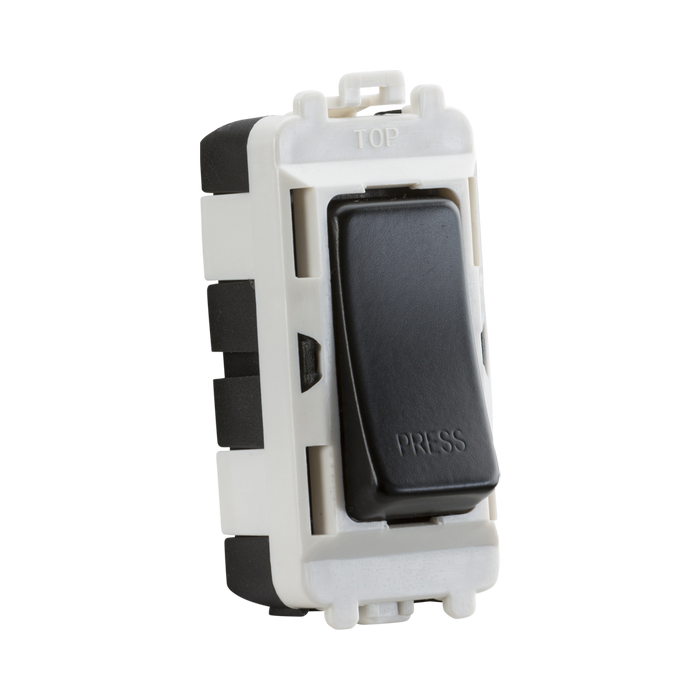White and black switch on a white background
