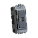 Black electrical switch with 'EMG LTC' and 'TEST' labels on a white background